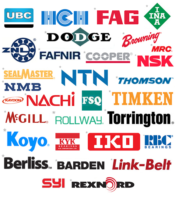 Pictures of all our in stock bearing brands logos